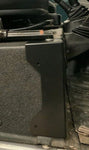 Satin Black Seat Box Corner Carpet Protectors FITS Land Rover Defender 90 110
