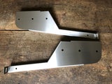 Stainless Front & Rear Pair Mud Flap Brackets Fits Defender 110 Land Rover