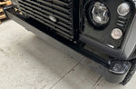 *Stainless Steel* Front Bumper Gloss Black INC End Caps Fit Land Rover Defender