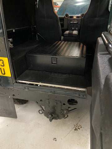 Black Drawer Pull Out Safe Fit Land Rover Defender 90 110 Utility Rear Load Area
