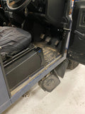 Matt Black Seat Box Corner Protectors with Backing fits Land Rover Defender 90