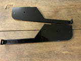 *Stainless Steel* Black Mud Flap Brackets To Fit Land Rover Defender 110 Rear
