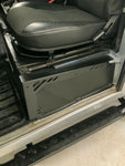 Matt Black Seat Box Corner Carpet Mat Protector fits Land Rover Defender 90 110