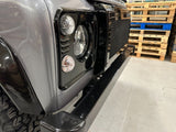 Gloss Black Woven Mesh Front Grille Stainless Steel Fit Land Rover Defender