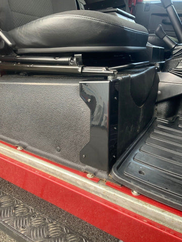 Gloss Black Metal Seat Box Corner Mat Protectors Fit Land Rover DEFENDER 90 110