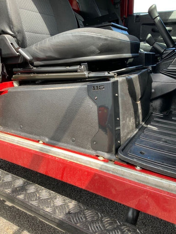 Gloss Black Metal Seat Box Corner Edge Mat Protector Fit Land Rover DEFENDER 110