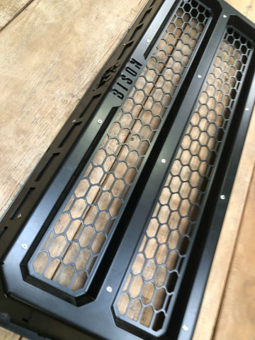Front Honeycomb Mesh Grille Stainless Steel Black Mesh Fits Land Rover Defender