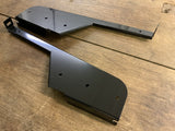 *Stainless Steel* Black Mud Flap Brackets To Fit Land Rover Defender 110 Rear