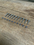 Fixings for Front Carpet Retainers - Bolts and nuts to fit Land Rover Defender
