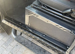 NINETY FRONT door carpet retainer trims Gloss Black Fit Land Rover Defender 90