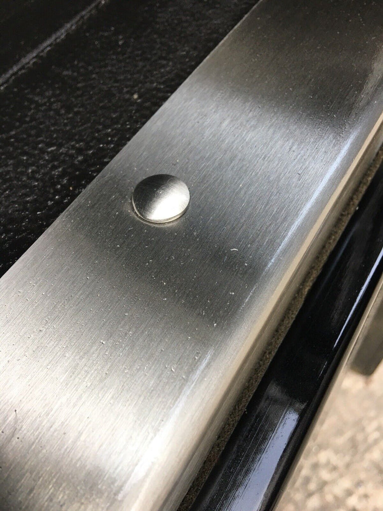 Stainless FRONT door carpet retainer trims To Fit Land Rover Defender ...