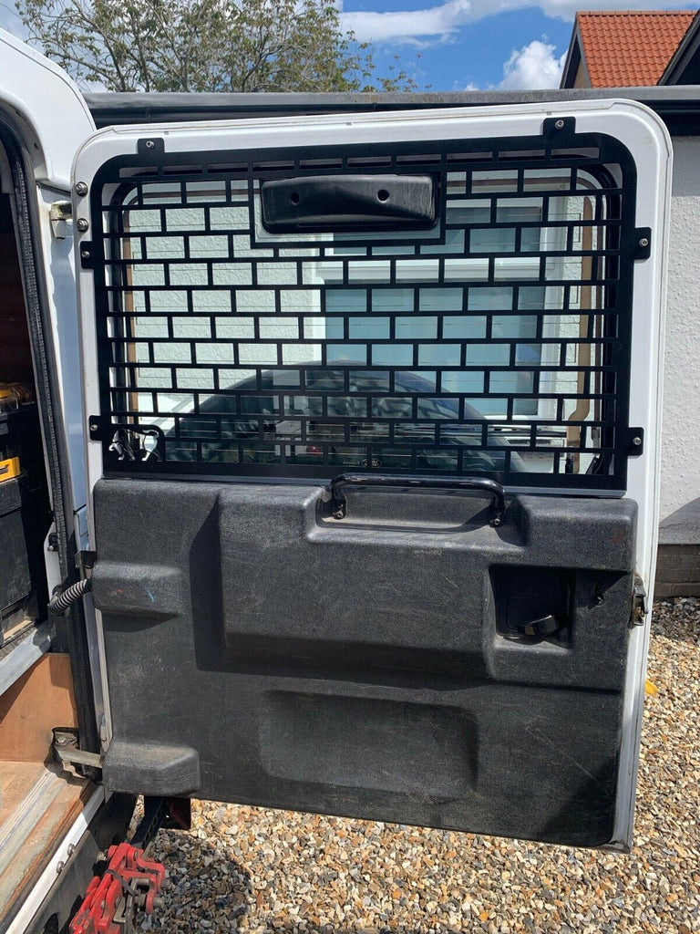 Defender Rear Mesh Gate Rear Middle Window Mesh Guard Protection Grille Land Rover Defender 90 ...