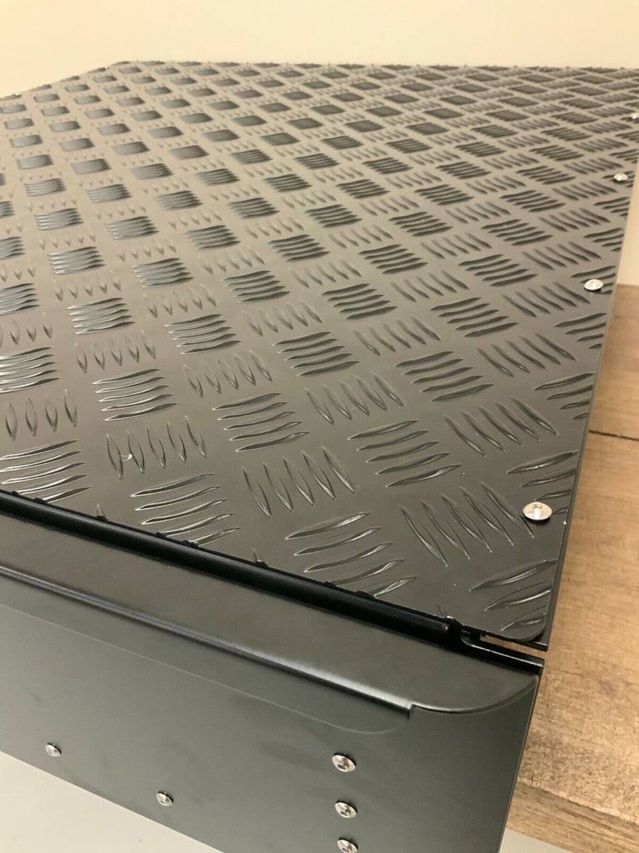 Rear Black Pull Out Drawer Safe Fit Land Rover Defender 90 110 Utility ...