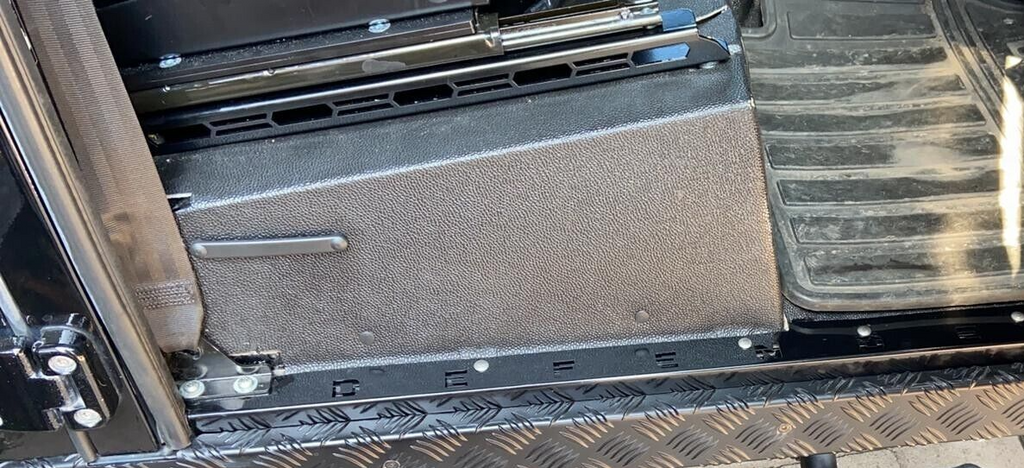 Stainless Seat Riser Rails Extended Legroom 3mm SS Fits LAND ROVER DEF ...