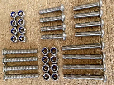 Top Fisso Toilette Coperchio Set Cerniera Espansione Bullone 8mm Argento Acciaio - Foto 9