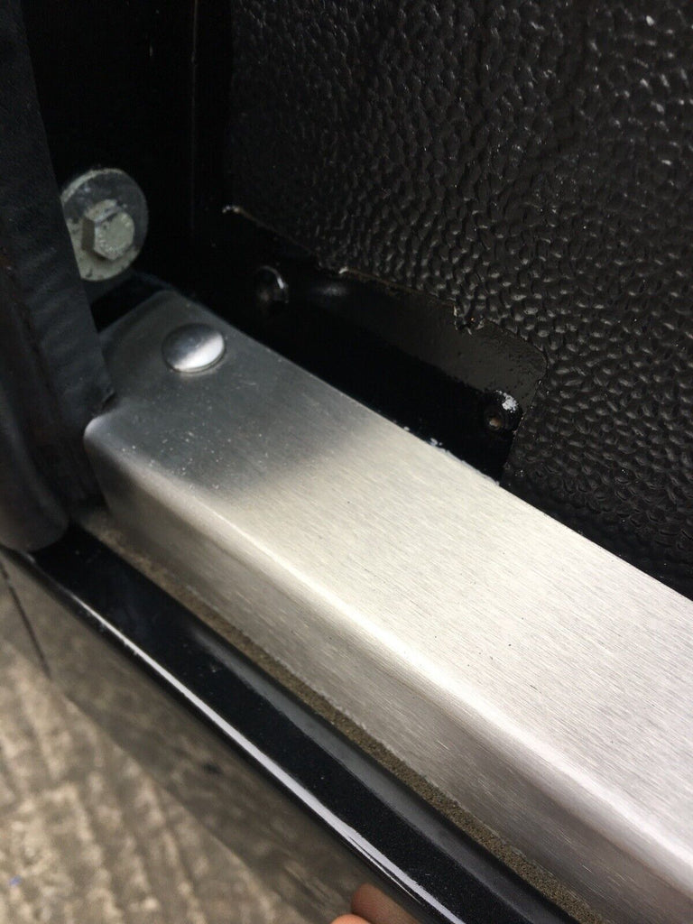 Stainless FRONT door carpet retainer trims To Fit Land Rover Defender ...