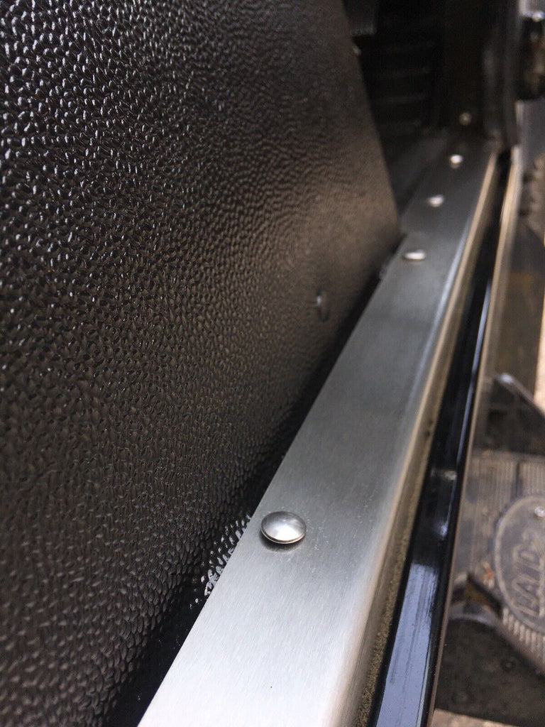 Stainless FRONT door carpet retainer trims To Fit Land Rover Defender ...