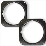 Black headlight bezels surrounds pair Fit Series 3 Land Rovers + Defender 90 110