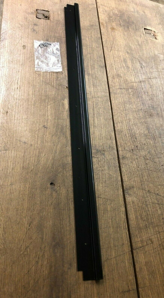Gloss Black Steel Rear Door Carpet Retainer Trim Fits Land Rover Defen ...