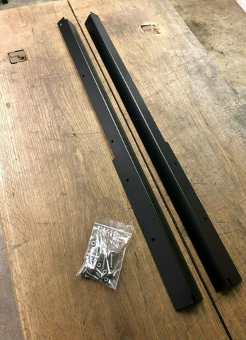 Matt Black FRONT door carpet retainer trims Fit Land Rover Defender 90 ...