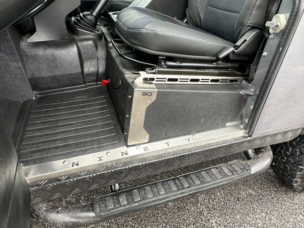 Land Rover Defender Inner Sill Ninety Stainless Front Door Sill Covers Threshers For Land Rover Defen ...