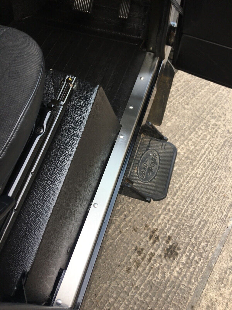 Stainless FRONT door carpet retainer trims To Fit Land Rover Defender ...