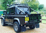 Bison 3" Roll Cage 90 110 Hoop Bar Rear Tube Land Rover Defender Pickup Crew Cab