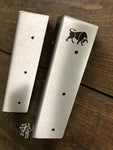 Stainless Seat Box Corner Carpet Mat Protector Kit - BISON To Fit Defender