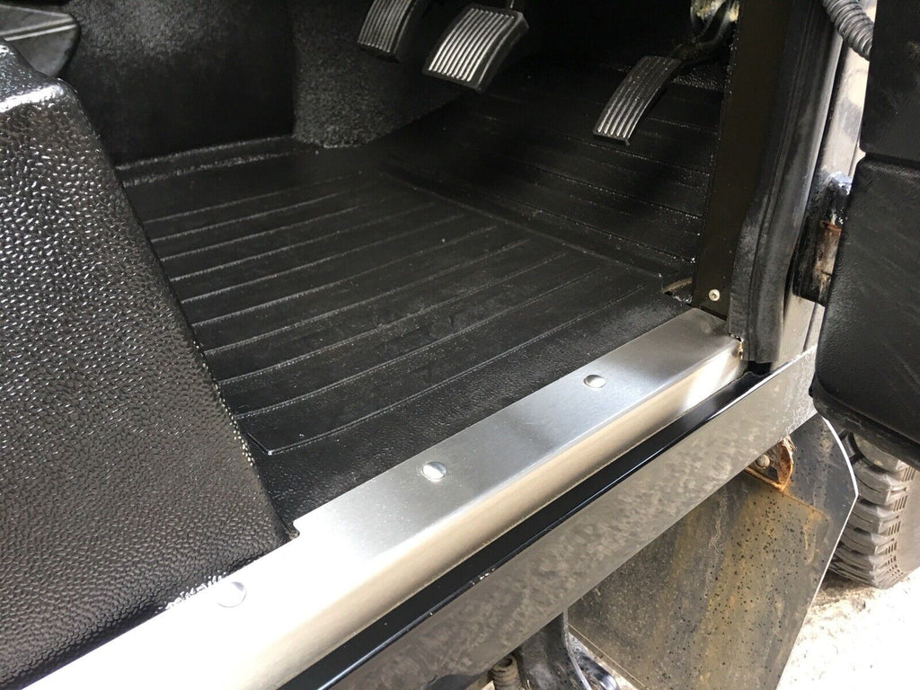 Stainless FRONT door carpet retainer trims To Fit Land Rover Defender ...